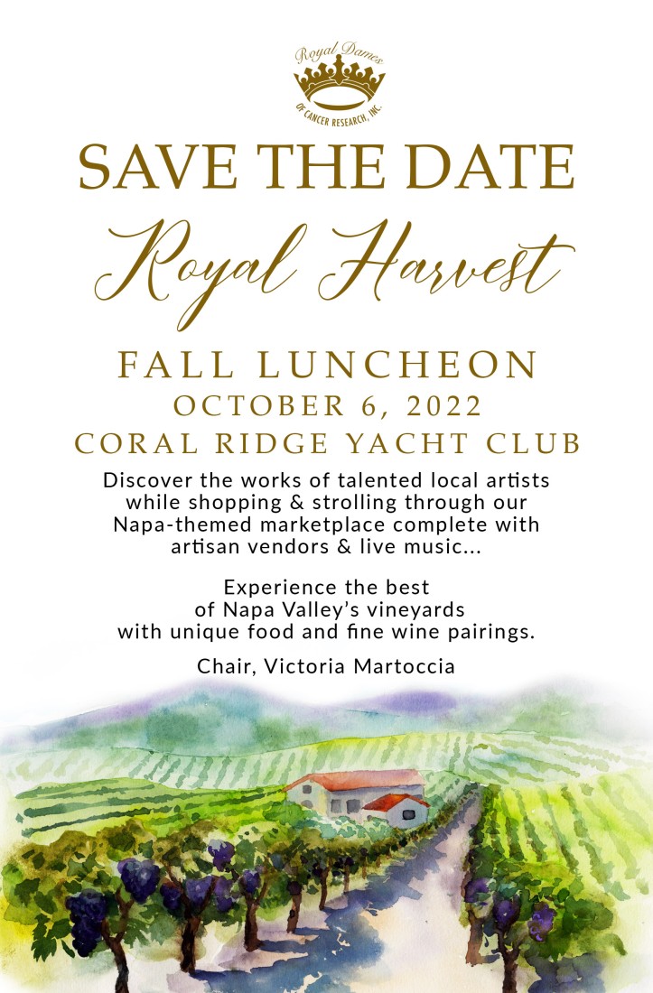 Events - Royal Dames of Cancer Research - 2022_Fall_Luncheon_-_Save_the_Date