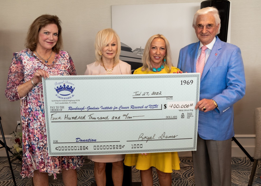 Sponsorship & Marketing - Royal Dames of Cancer Research - 2022_Sping_Luncheon_Check_Presentation