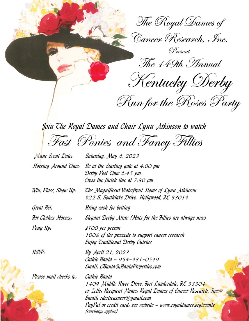 Events - Royal Dames of Cancer Research - 2023_Derby_Invite