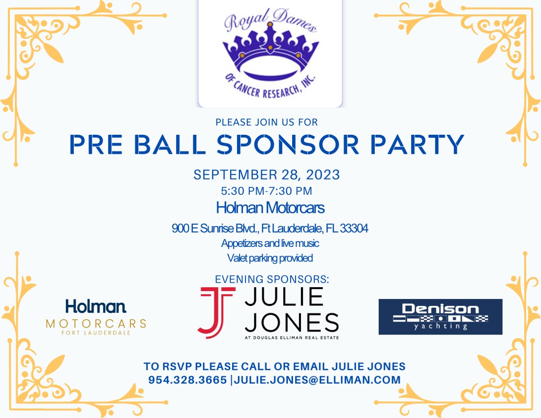 Events - Royal Dames of Cancer Research - 2023_Pre_Ball_Sponsor_Party