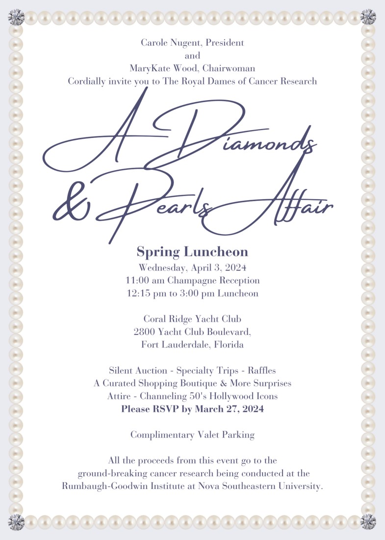 Events - Royal Dames of Cancer Research - 2024_Spring_Luncheon_-_Invitation